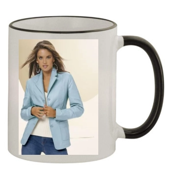 Alessandra Ambrosio 11oz Colored Rim & Handle Mug