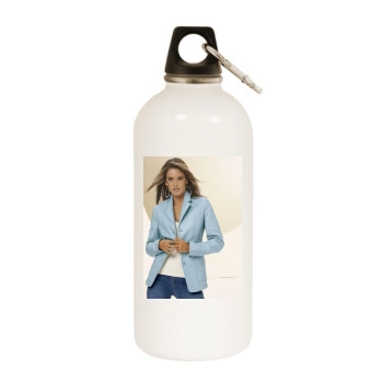 Alessandra Ambrosio White Water Bottle With Carabiner