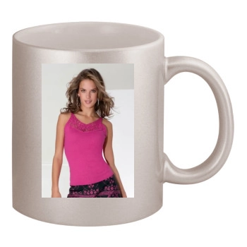 Alessandra Ambrosio 11oz Metallic Silver Mug