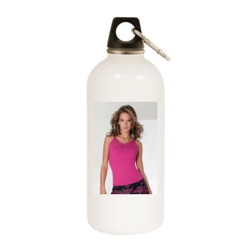 Alessandra Ambrosio White Water Bottle With Carabiner