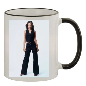 Alessandra Ambrosio 11oz Colored Rim & Handle Mug