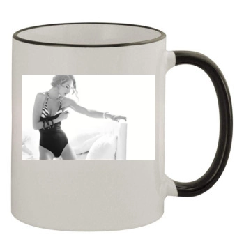 Alessandra Ambrosio 11oz Colored Rim & Handle Mug