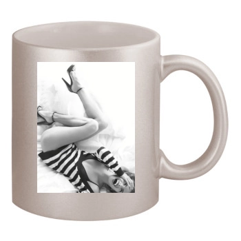 Alessandra Ambrosio 11oz Metallic Silver Mug