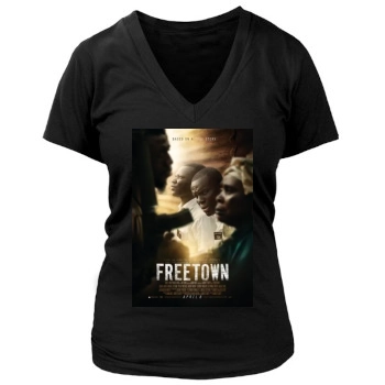 Freetown (2015) Women's Deep V-Neck TShirt