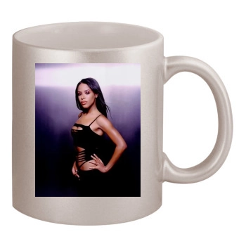 Aaliyah 11oz Metallic Silver Mug