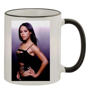 Aaliyah 11oz Colored Rim & Handle Mug