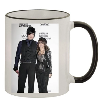 Adam Lambert 11oz Colored Rim & Handle Mug