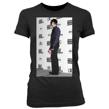 Adam Lambert Women's Junior Cut Crewneck T-Shirt