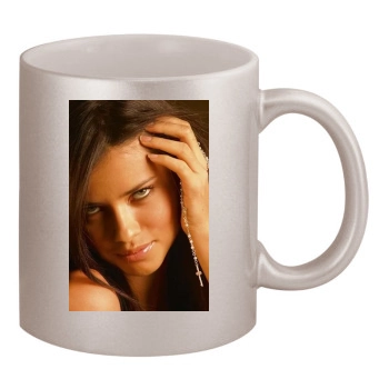 Adriana Lima 11oz Metallic Silver Mug