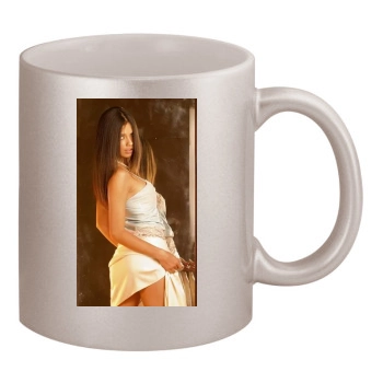 Adriana Lima 11oz Metallic Silver Mug