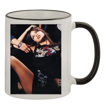 Adriana Lima 11oz Colored Rim & Handle Mug