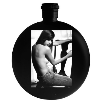 Adriana Lima Round Flask