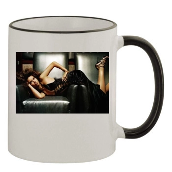 Adriana Lima 11oz Colored Rim & Handle Mug