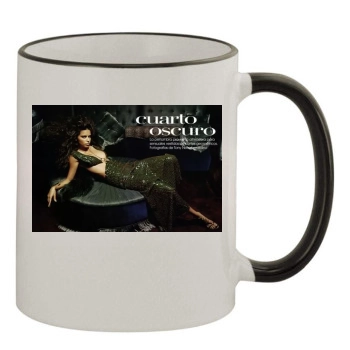 Adriana Lima 11oz Colored Rim & Handle Mug