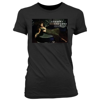 Adriana Lima Women's Junior Cut Crewneck T-Shirt