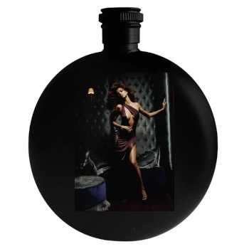 Adriana Lima Round Flask