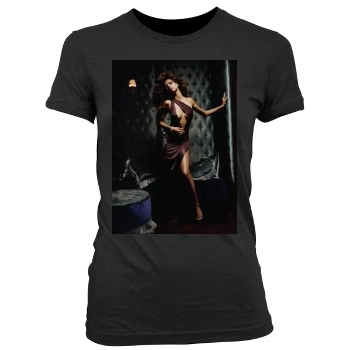 Adriana Lima Women's Junior Cut Crewneck T-Shirt