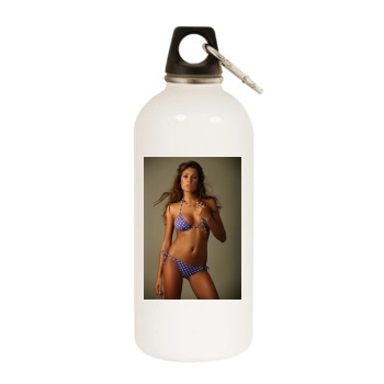 Alena Seredova White Water Bottle With Carabiner