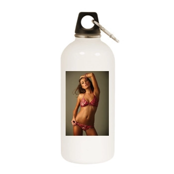 Alena Seredova White Water Bottle With Carabiner