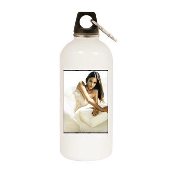 Alessandra Ambrosio White Water Bottle With Carabiner