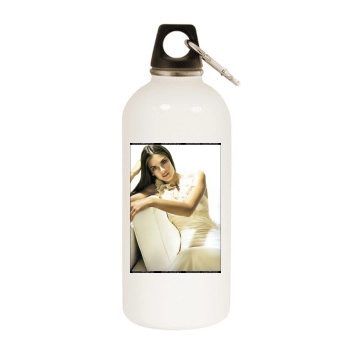 Alessandra Ambrosio White Water Bottle With Carabiner