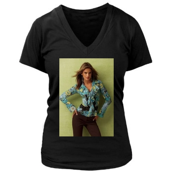 Alessandra Ambrosio Women's Deep V-Neck TShirt