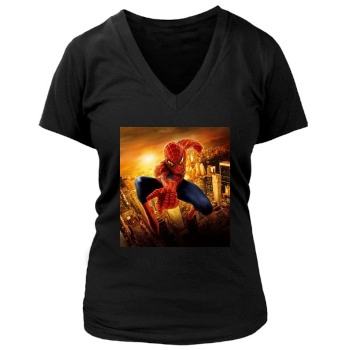 Spider-Man 2 (2004) Women's Deep V-Neck TShirt