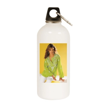 Alessandra Ambrosio White Water Bottle With Carabiner