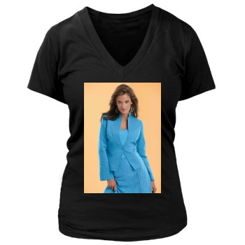 Alessandra Ambrosio Women's Deep V-Neck TShirt