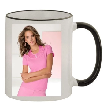 Alessandra Ambrosio 11oz Colored Rim & Handle Mug