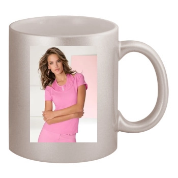 Alessandra Ambrosio 11oz Metallic Silver Mug