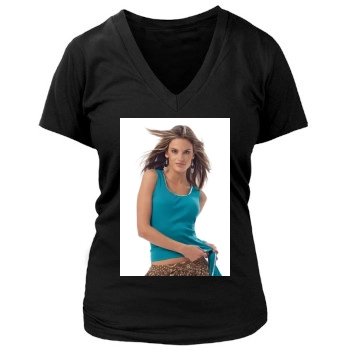 Alessandra Ambrosio Women's Deep V-Neck TShirt