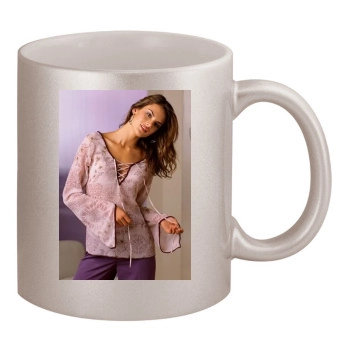 Alessandra Ambrosio 11oz Metallic Silver Mug