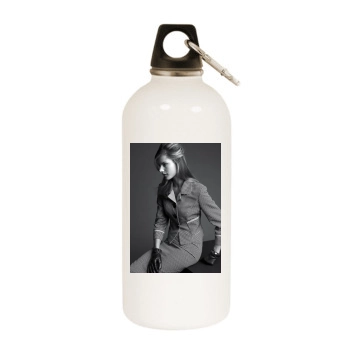 Alessandra Ambrosio White Water Bottle With Carabiner