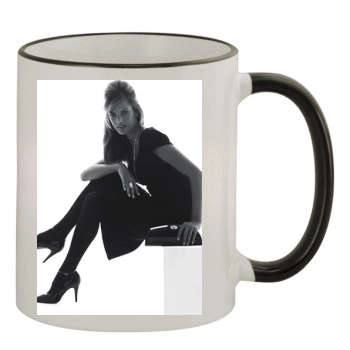 Alessandra Ambrosio 11oz Colored Rim & Handle Mug