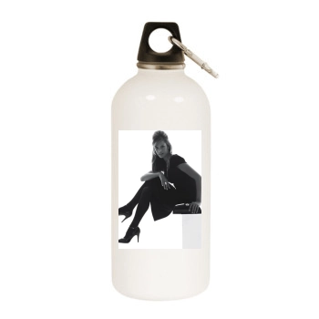 Alessandra Ambrosio White Water Bottle With Carabiner