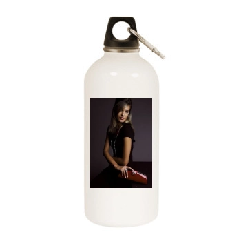 Alessandra Ambrosio White Water Bottle With Carabiner