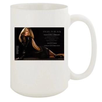 Alessandra Ambrosio 15oz White Mug