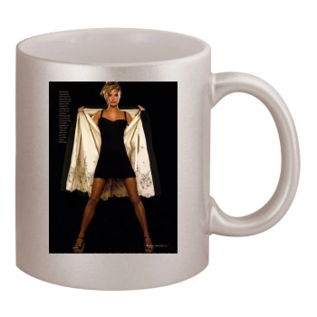 Alessandra Ambrosio 11oz Metallic Silver Mug