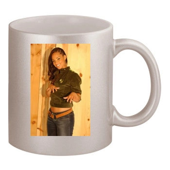 Alicia Keys 11oz Metallic Silver Mug