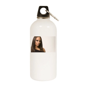 Alicia Keys White Water Bottle With Carabiner