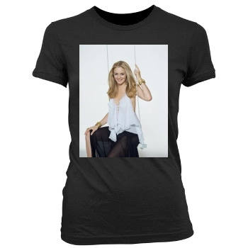 Alicia Silverstone Women's Junior Cut Crewneck T-Shirt