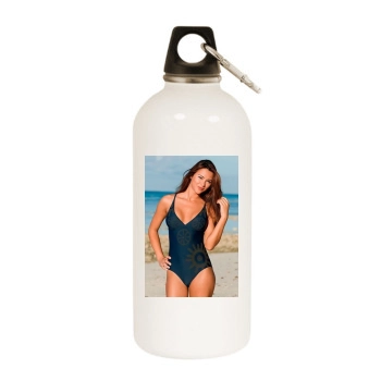 Alina Vacariu White Water Bottle With Carabiner