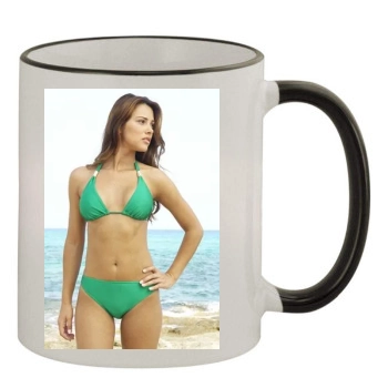 Alina Vacariu 11oz Colored Rim & Handle Mug