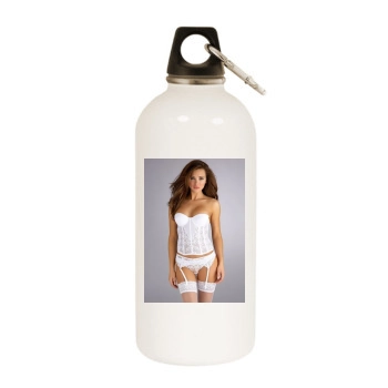 Alina Vacariu White Water Bottle With Carabiner