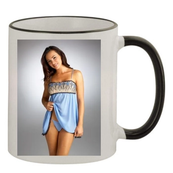 Alina Vacariu 11oz Colored Rim & Handle Mug