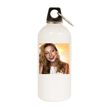 Alyson Michalka White Water Bottle With Carabiner