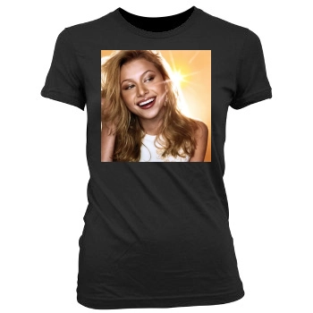 Alyson Michalka Women's Junior Cut Crewneck T-Shirt