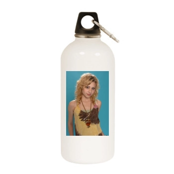 Alyson Michalka White Water Bottle With Carabiner