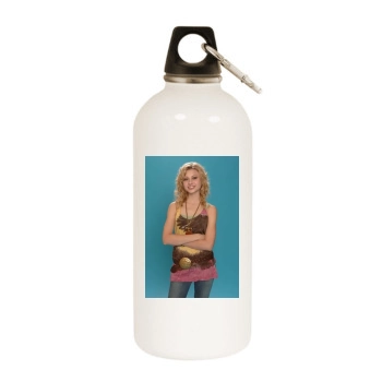 Alyson Michalka White Water Bottle With Carabiner